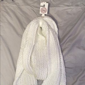 White sparkle scarf